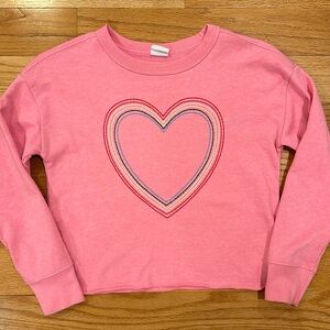 Gap Kids heart sweatshirt, size medium (8)